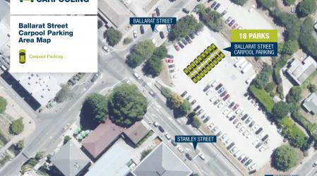 QLDC Carpooling Ballarat Carpark Map Feb16
