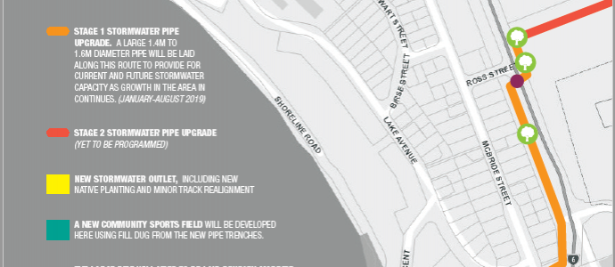 frankton stormwater upgrade map