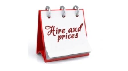 venue hire and prices